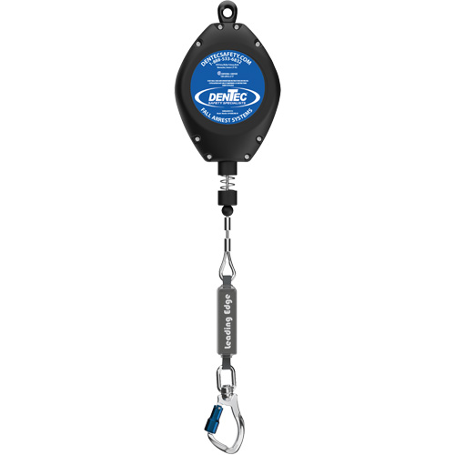 Self-Retracting Lifeline, 50', Galvanized Steel, Swivel Mukwa Safety Services