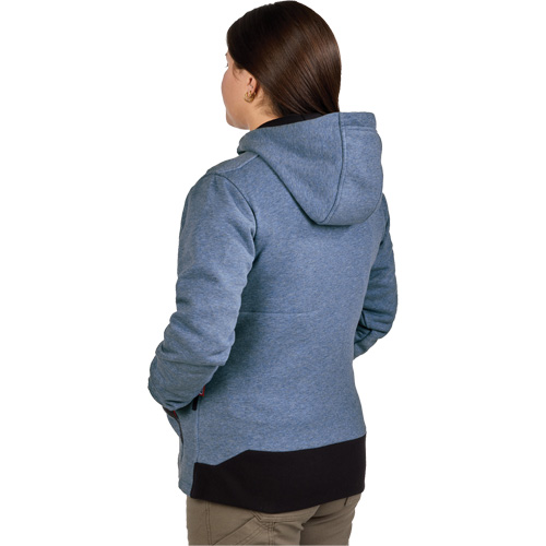 M12 Heated Hoodie with Battery, Women's, X-Large, Blue, Poly-Cotton Mukwa Safety Services