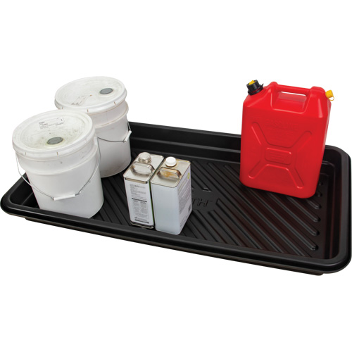 Spill Tray, 24" L x 48" W x 4.5" H, 24 US gal. Spill Capacity Mukwa Safety Services