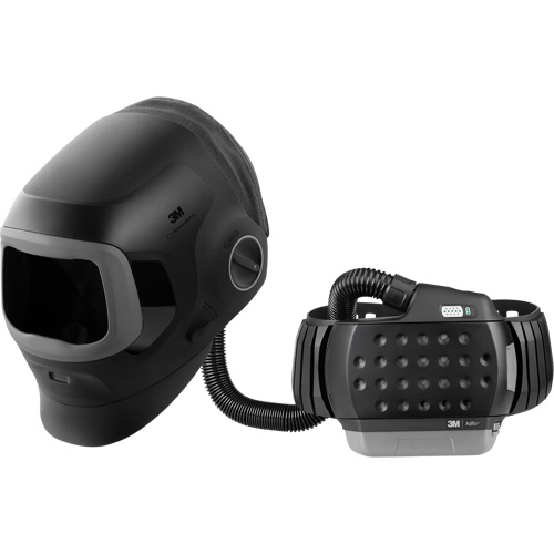 Casque de soudage Speedglas G5-03 Pro-Air avec syst&egrave;me de respirateur d'&eacute;puration d'air propuls&eacute; Adflo — SANS filtre autoassombrissant, Masque de soudage, Pile Lithium-ion Mukwa Safety Services
