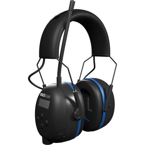 Black & Blue Air Defender AM/FM BT Earmuffs, Headband Style, 25 dB Mukwa Safety Services