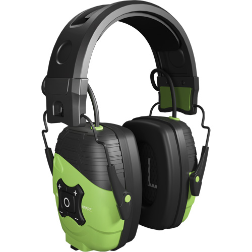 Safety Green Link Aware Bluetooth Earmuffs, Headband Style, 25 dB Mukwa Safety Services