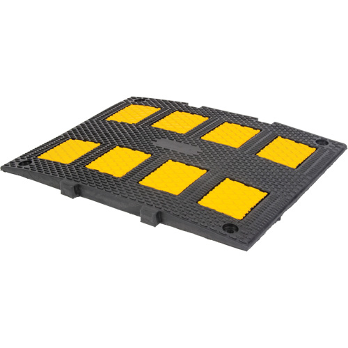Middle Speed Hump, Rubber, 3' L x 20" W x 2" H Mukwa Safety Services