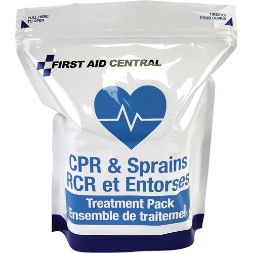 9-Piece CPR & Sprains Refill Pack for Emergency Response First Aid Kit Mukwa Safety Services