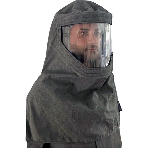 CoreMAX FR High-Heat & Smelting Hood, Grey Mukwa Safety Services