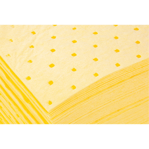 Bonded Sorbent Pads, Hazmat, 15" x 19", 10 gal. Absorbancy Mukwa Safety Services