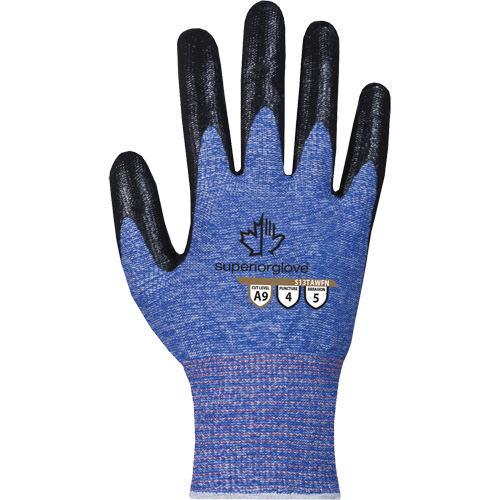 Gant extr&ecirc;mement r&eacute;sistant aux coupures, Taille 7, Calibre 13, Rev&ecirc;tement Mousse de nitrile, Enveloppe en TenActiv, ASTM ANSI niveau A9 Mukwa Safety Services