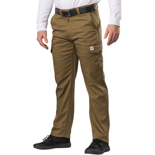 Pantalon cargo Big Flex, Poly-coton/Spandex, Vert olive militaire, Taille 46, Entrejambe 30 Mukwa Safety Services