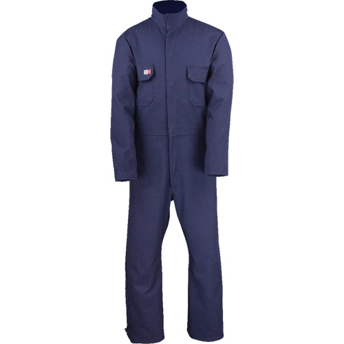 Westex UltraSoft&reg; Welder's Coverall - Regular, Size Small, Navy Blue Mukwa Safety Services