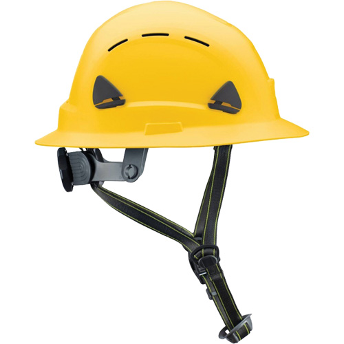 Casque Fibre Metal de style escalade avec bordure compl&egrave;te, R&eacute;pond aux normes CSA type 2, Suspension Rochet, Ventil&eacute; Mukwa Safety Services
