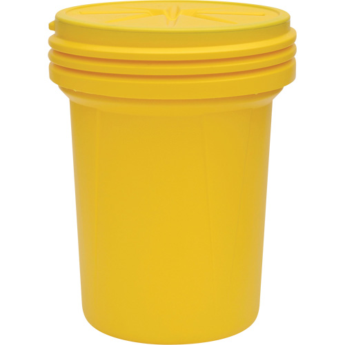 Lab Pack Plastic Barrel Drum with Screw-On Lid, 30 US gal., Mobile/Stationary Mukwa Safety Services