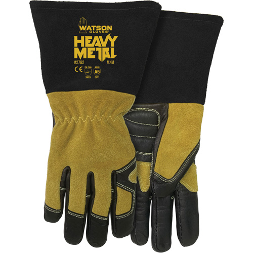 Gants de soudage MIG/&eacute;lectrode 2782 Fired Up pour femmes, Cuir fleur de vache, Taille Petit Mukwa Safety Services