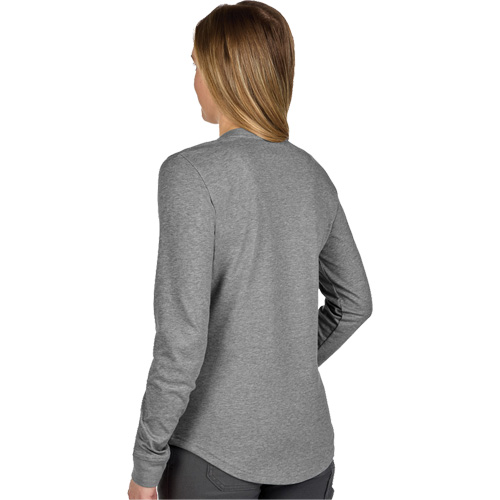 FREEFLEX Long-Sleeve Hybrid T-Shirt, Women's, X-Small, Grey Mukwa Safety Services