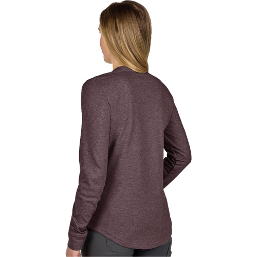 FREEFLEX Long-Sleeve Hybrid T-Shirt, Women's, X-Small, Purple Mukwa Safety Services