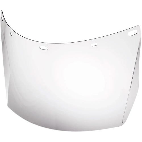 Uncoated Full Face Shield Replacement Lens, Polycarbonate, Clear Tint Mukwa Safety Services