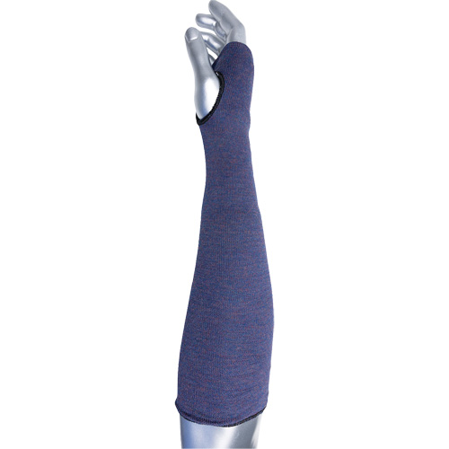 Manchette ASP &agrave; 2 plis avec trou pour pouce ECO Series Kut Gard, Aramide, 14", ASTM ANSI niveau A3, Mauve Mukwa Safety Services