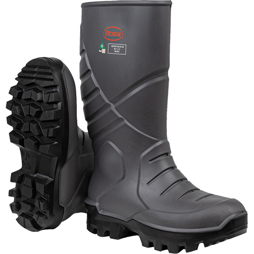 Boss&reg; Footwear Full Safety Boot with Midsole & Internal Met Guard, Thermal Polyurethane, Steel Toe, Puncture Resistant Sole, Size 6 Mukwa Safety Services