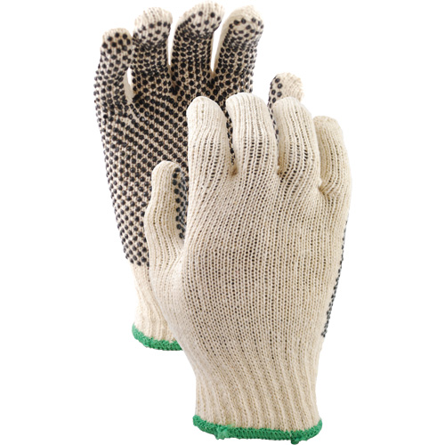 Gants en tricot avec pois de PVC 417, Poly/coton, Un c&ocirc;t&eacute;, Petit Mukwa Safety Services