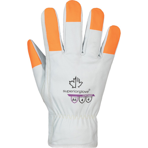 Endura Pro High-Visibility Cut-Resistant Gloves, Size Small, Cowhide Shell, ASTM ANSI Level A6 Mukwa Safety Services