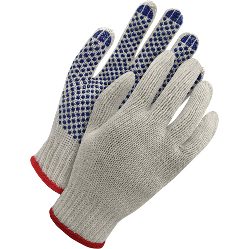 Deny&reg; Poly-Cotton Glove with PVC Dots, Size Medium Mukwa Safety Services