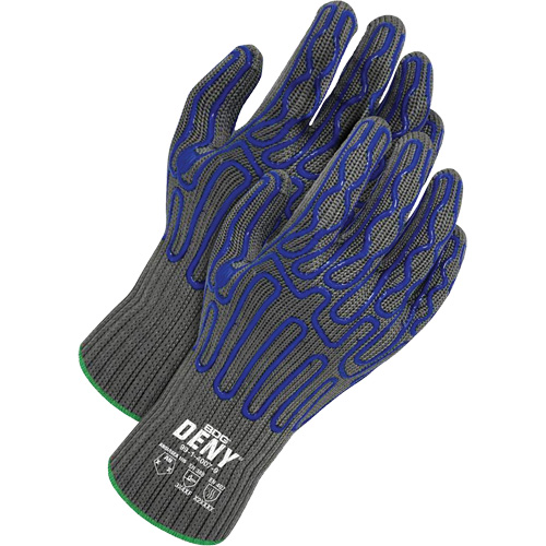 Deny&reg; Coated Cut-Resistant Food Contact Gloves, Size 8, 7 Gauge, Silicone Coated, HPPE Shell, ASTM ANSI Level A9/EN 388 Level F Mukwa Safety Services