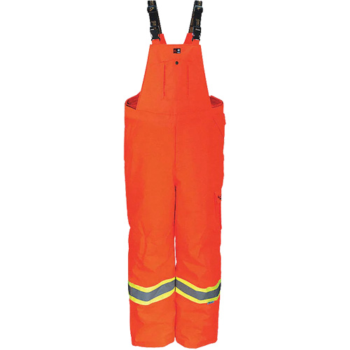 Heavy-Duty FR-Treated Journeyman 300D Trilobal Rip-Stop Coveralls, Polyester, Small, High Visibility Orange Mukwa Safety Services