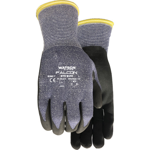 Gants r&eacute;sistant &agrave; la coupe Stealth Falcon 367, Taille Petit, Calibre 15, Rev&ecirc;tement Mousse de nitrile, Enveloppe en Fibre de verre/PEHP/Nylon/Spandex, ASTM ANSI niveau A3/EN 388 niveau C Mukwa Safety Services