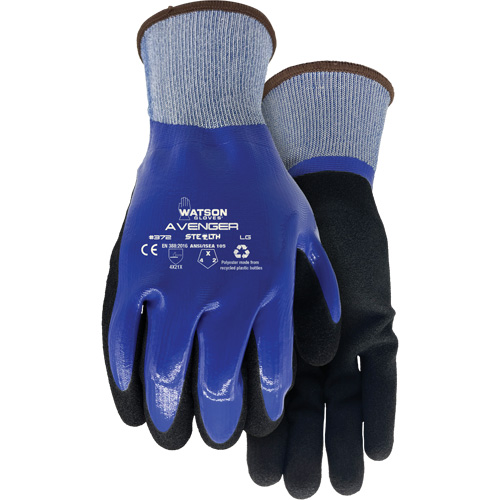 Gants Stealth Avenger 372, Petit, R&ecirc;vetement Nitrile, Calibre 15, Enveloppe en rPET Mukwa Safety Services