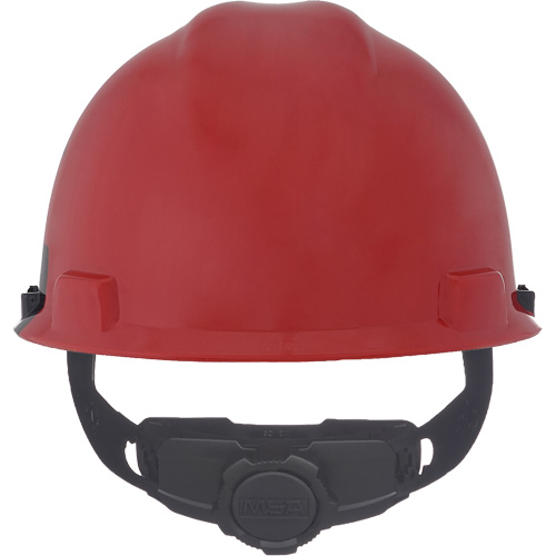 Specialty V-Gard&reg; Hard Hat, Ratchet Suspension, Black/Red Mukwa Safety Services