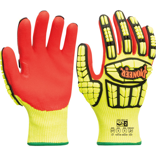 Cut and Impact-Resistant Gloves, Small, Synthetic Palm, Knit Wrist Cuff Mukwa Safety Services