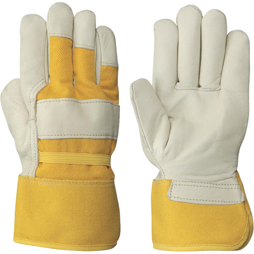 Women's Insulated Cow Grain Gloves, One Size, Grain Cowhide Palm, Fleece Inner Lining Mukwa Safety Services