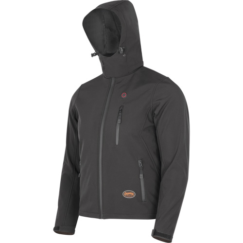 Veste chauffante Softshell, Hommes, Petit, Noir Mukwa Safety Services