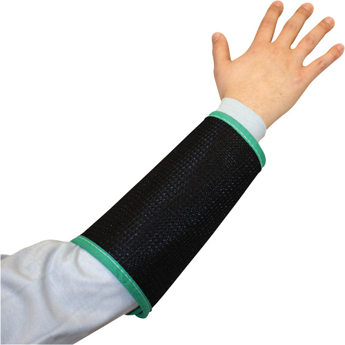 Manchette en maille de canne &agrave; double &eacute;paisseur Kut Gard, Nylon, 9", ASTM ANSI niveau A4, Noir Mukwa Safety Services