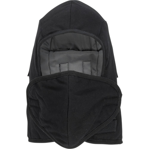 Doublure matelass&eacute;e ignifug&eacute;e Pioneer 766A pour casque de s&eacute;curit&eacute; avec embout buccal amovible, Noir/Gris, Coton/FR-Tech/Modacrylique/Nylon Mukwa Safety Services