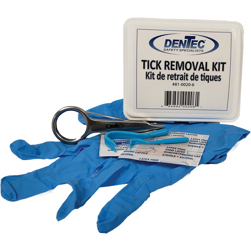 Trousse d'&eacute;limination des tiques, Boîte en plastique Mukwa Safety Services