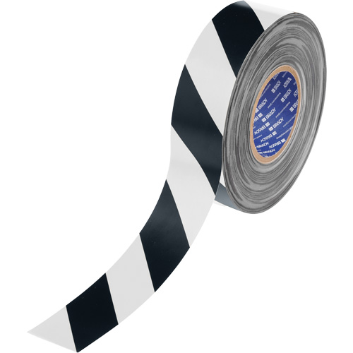 ToughStripe&reg; Max Floor Marking Tape, 2" x 100', Polyester, Black and White Mukwa Safety Services