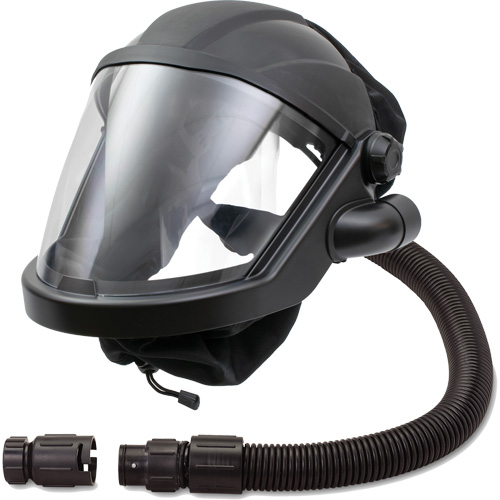 MAXSHIELD&reg; Supplied Air Respirator Shield with Cooler, Universal, Facepiece Mukwa Safety Services