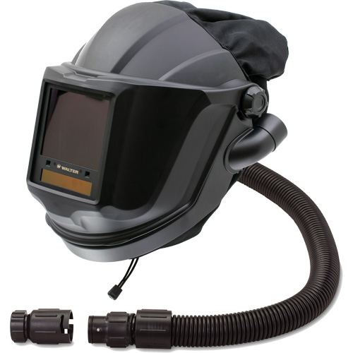 MAXSHIELD&reg; Supplied Air Respirator Shield & Flip-Front Welding with ADF Lens & Control Valve, Universal, Facepiece Mukwa Safety Services