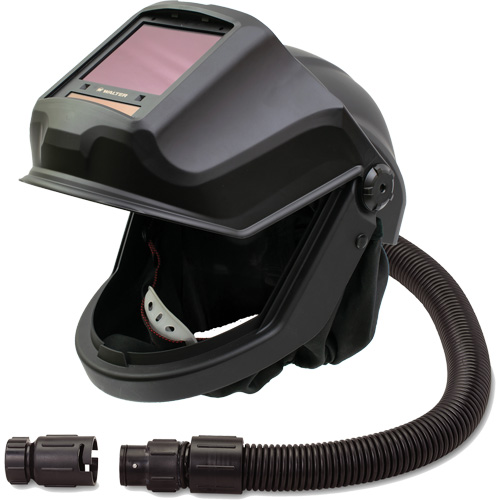 DEFENDER Supplied Air Respirator Shield & Flip-Front Welding Helmet with ADF & No Flow Valve, Universal, Facepiece Mukwa Safety Services
