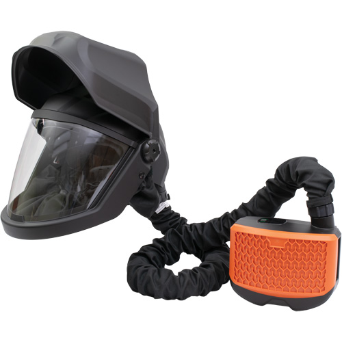 Visi&egrave;re rabattable PEAKAIR DEFENDER & ensemble de souffleur X90VX, Respirateur &agrave; masque/Masque de soudage, Pile Lithium-ion Mukwa Safety Services