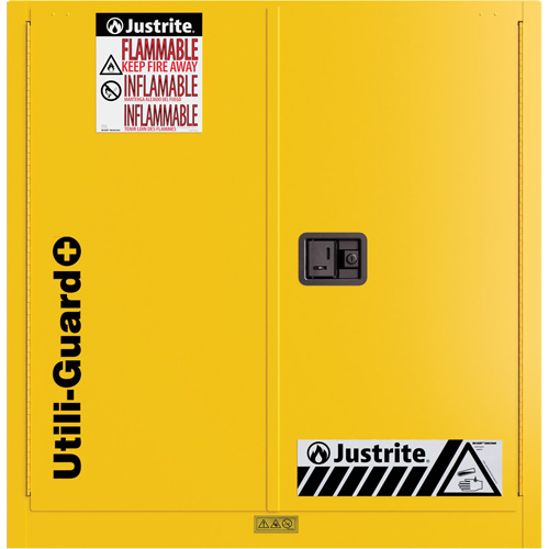 Armoire de s&eacute;curit&eacute; pour produits inflammables Utili-Guard+, 30 gal., 1 Porte(s), 43" La x 44" h x 22" p Mukwa Safety Services