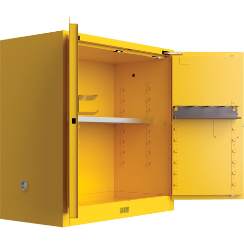 Armoire de s&eacute;curit&eacute; pour produits inflammables Utili-Guard+, 30 gal., 1 Porte(s), 43" La x 44" h x 22" p Mukwa Safety Services
