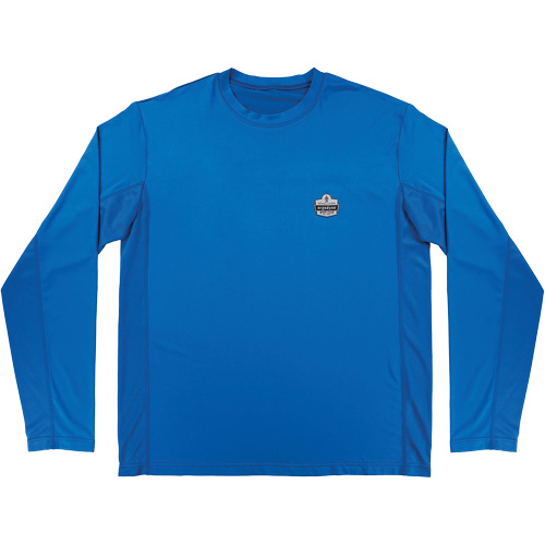 Chemise de refroidissement &agrave; manches longues avec protection solaire et UV Chill-Its 6689, Bleu, Petit Mukwa Safety Services