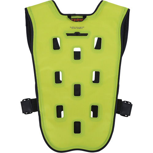Chill-Its 6685 Dry Evaporative Cooling Vest with Zipper Closure, 2X-Large/3X-Large, High Visibility Lime-Yellow Mukwa Safety Services