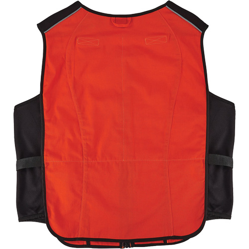 Chill-Its 6260 Lightweight Phase Change Cooling Vest with Rechargeable Packs, 2X-Large/3X-Large, Orange Mukwa Safety Services