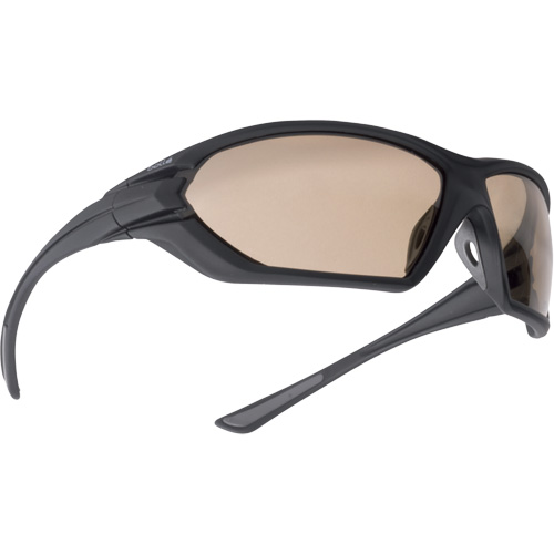 Assault Ballistic Protection Sunglasses, Brown Lens, Anti-Fog/Anti-Scratch, ANSI Z87+ Mukwa Safety Services