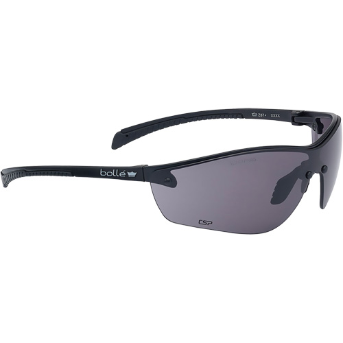 Silium+ BSSI Safety Glasses, Smoke/Grey Lens, Anti-Fog/Anti-Scratch, ANSI Z87+ Mukwa Safety Services