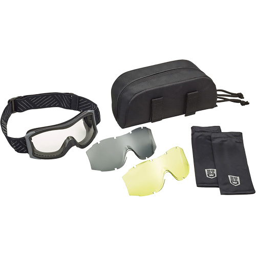 X1000 Ballistic Protection Goggles Kit, Amber/Clear Lens, Anti-Fog/Anti-Scratch, Direct Vent Mukwa Safety Services