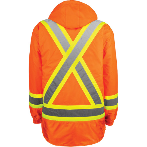 Manteau haute visibilit&eacute; 7-en-1, Polyester, Orange haute visibilit&eacute;, 3T-Grand Mukwa Safety Services