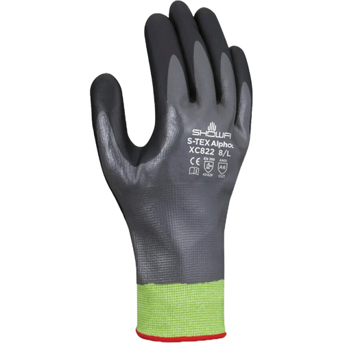 Gants r&eacute;sistants &agrave; la coupe S-TEX Alpha XC822, Taille T-Grand/9, Calibre 18, Rev&ecirc;tement Nitrile, Enveloppe en Tungst&egrave;ne, ASTM ANSI niveau A6 Mukwa Safety Services